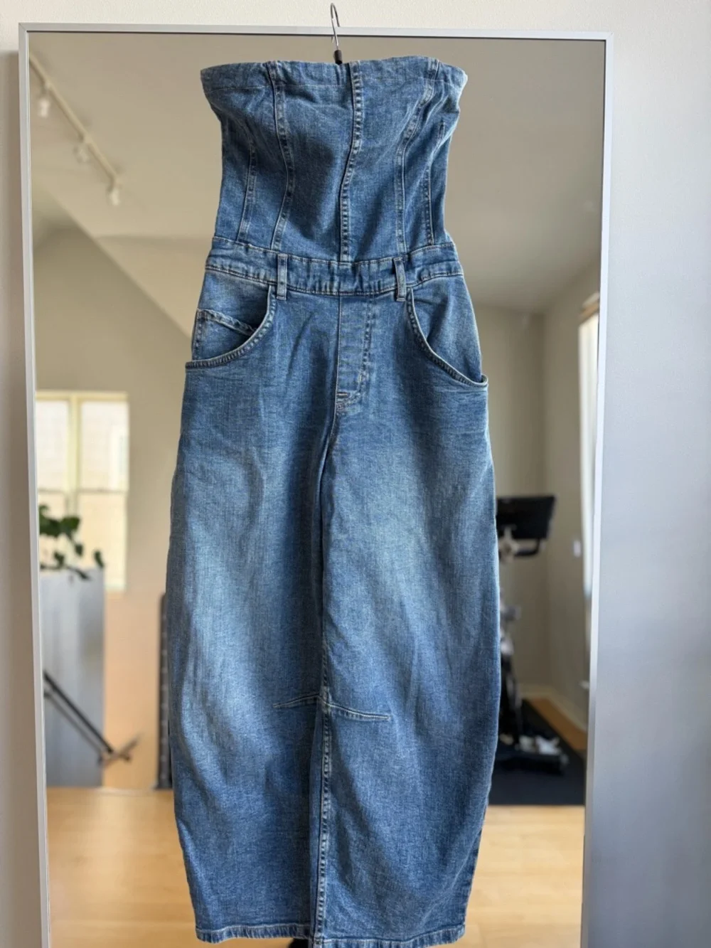 Free People denim Jumpsuit - Picture 3 of 4